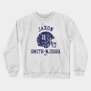 Jaxon Smith-Njigba Seattle Helmet Font Crewneck Sweatshirt